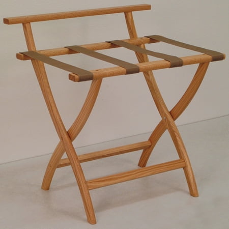 Wooden Mallet WallSaver? Luggage Rack-Color:Tan,Finish:Light Oak