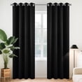thumbnail image 1 of Cortinas opacas Joydeco con aislamiento térmico, 270 x 275 cm, color negro, 1 of 9