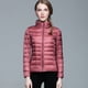 thumbnail image 5 of Chaqueta ligera de otoño e invierno para mujer, chaqueta ligera de talla grande con cuello alto, modelos básicos, 5 of 6