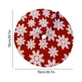 thumbnail image 2 of Tyidzon Christmas Tree Skirt Decorations, 30 Inch Snowflake Christmas Soft Tree Mat Xmas Winter Holiday Xmas Party Indoor Outdoor Home Christmas Decorations, 2 of 6