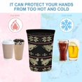 thumbnail image 4 of Set of 3 Packs Reusable Hot And Iced Coffee Cup Sleeve Neoprene Tumbler Sleeve Ugly Sweater Style Snowmobile(16,24,32oz), 4 of 8