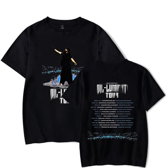 Diljit Dosanjh Cosplay Merch Dil-Luminati Tour T-shirt Short Sleeve Women Men Summer Tee Top Tshirt