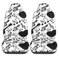 thumbnail image 1 of LAKIMCT Musical Music Notes Car Seat Covers Vehicle Front Seat Covers Universal Fit Seat Protector, 1 of 9