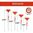 thumbnail image 3 of MAZEL Plastic Golf Tees 8 Pack｜Excellent Durability and Stability Plastic Tees with 5 Prongs,Reduces Friction & Side Spin, 3 of 5