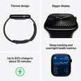 thumbnail image 3 of Boîte Ouverte - Apple Watch Series 10 (GPS) 46 mm Boîtier en Aluminium Argent avec Bracelet Sport en Denim - Moyen/grand, 3 of 6