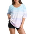 thumbnail image 3 of Shirts For Women 3/4 Sleeve Petite Tops For Women Printed T Shirts For Women Boho T Shirts For Women Crew Neck Tshirts For Women Womens Printed T Shirts Cool T Shirts Fitted Tops For Women, 3 of 6