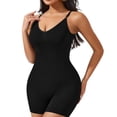 thumbnail image 3 of Bbyeadc Bodysuits for Women Butt Lifter Deep V Neck Bodysuit Low Back Slim Fit Body Shaper Elegant Seamless Shapewear,Black(XXL), 3 of 5