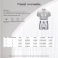 thumbnail image 7 of renvena Kids Girls Short Sleeves Sparkly Crop Top and Shiny Metallic Short for Cheerleading Performance Silver 10, 7 of 7
