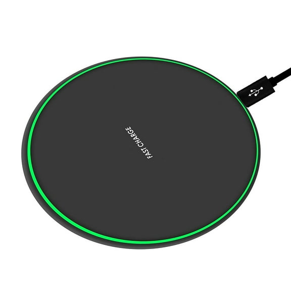 10W Qi Wireless Charge Pad - Made for Apple iPhone Xr, Xs Max, Xs, X, 8, 8 Plus, Samsung, and Other Qi-Enabled Devices - Black