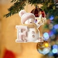 thumbnail image 5 of Lilixerw Pink Snowman 26 Letter Christmas Tree Ornament,2D Flat Acrylic Hanging Pendant for Xmas Decor,Home Wall Gifts,Xmas Party Supplies,Letter F, 5 of 5