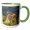 Green/White, variant on 3drose, Guanaco Mother and Baby, Andes, Torres Del Paine Np, Chile, 11oz Mug