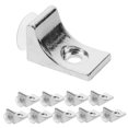 thumbnail image 3 of FUTUREORYY 10Pcs Kitchen Cabinet Shelf Bracket Zinc Alloy Silver Rectangular for Storage Solutions 0.91X0.55X0.55in, 3 of 8