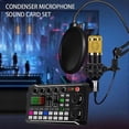 thumbnail image 4 of F998 Live Sound Card & BM800 Condenser Mic Kit Podcast Equipment for Streaming Podcasting, 4 of 5