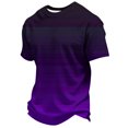 thumbnail image 4 of RMGVDSD Boys Summer Tops Gradient Color T Shirts For Kids Short Sleeve Crewneck Tees Graphic T-Shirts School Fashion Tshirts 10-11 Years, 4 of 6