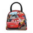 thumbnail image 1 of Bolsa de almuerzo portátil con aislamiento de Cars Lightning Mcqueen, bolsa de mano térmica con bolsillo frontal para hombres, mujeres y adolescentes, 1 of 7