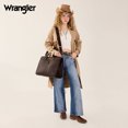 thumbnail image 6 of Wrangler Women Laptop Briefcase Tote Bag with Detachable Adjustable Strap, Coffee, 6 of 7