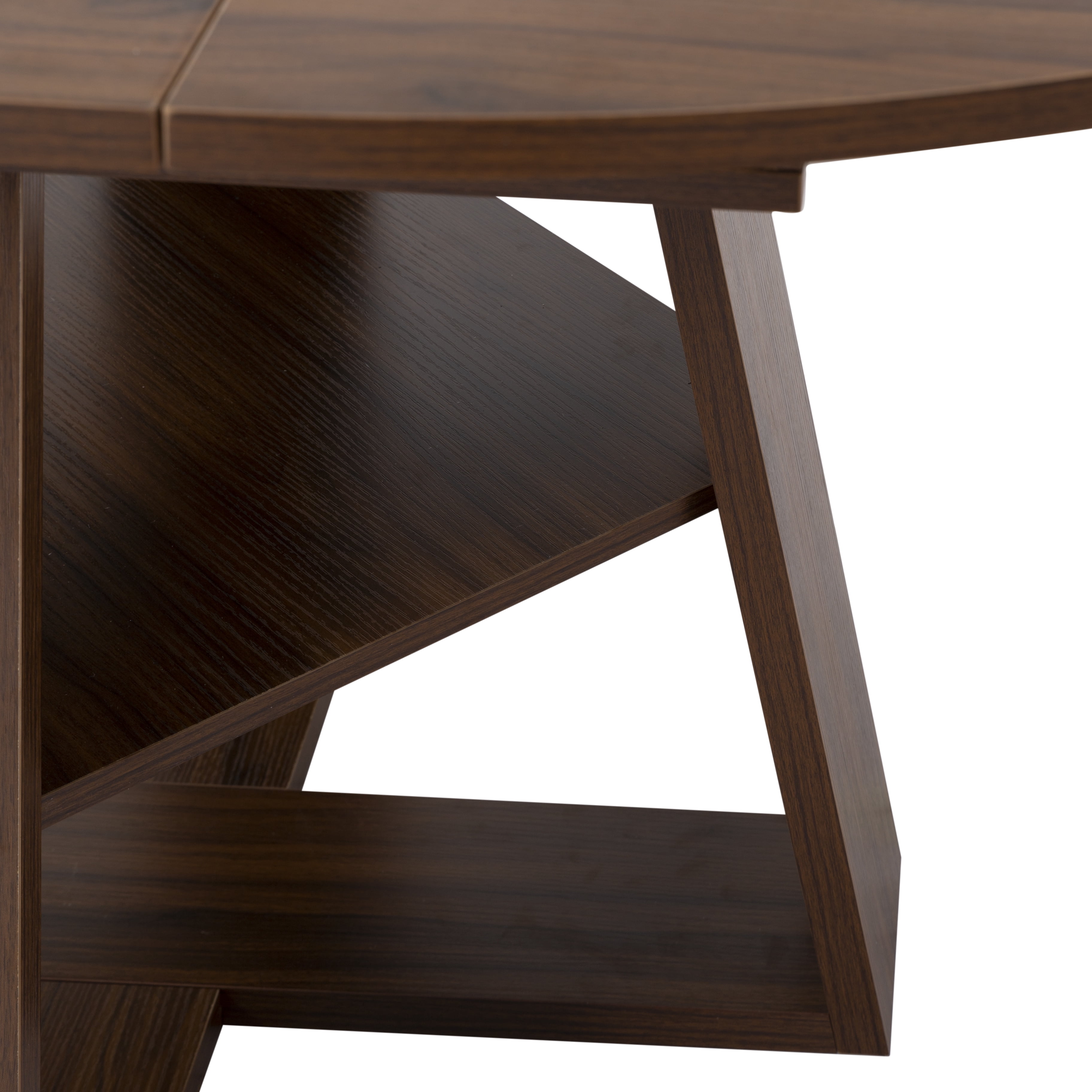 Gewnee Extendable Dining Table with Open Storage Shelf,Retractable Design with 2 Leaves,Modern MDF Wood Table for Small Spaces,Easy Assembly,Walnut Finish