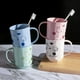 thumbnail image 4 of Dinheiro Tazas para cepillos de dientes Vaso de baño irrompible Patrón de gatos de dibujos animados lindo, 4 of 5