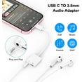 iPhone 15 Headphone Adapter,[Apple MFi Certified] 2 Pack USB C to 3.5mm
