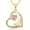 Pink::Gold, variant on Red Heart Pendant Necklace - Gold-Plated Valentine’s Jewelry