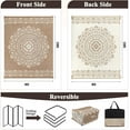 thumbnail image 3 of MJIAexp 8'x10' Brown Outdoor Rug Patio Rug Waterproof RV Outdoor Rug Camping Rugs Reversible Plastic Straw Rug Large Outdoor Mat for Camping, Balcony Apartment, Patio, Porch, Picnic, Beach, 3 of 8