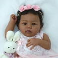 thumbnail image 3 of Muñeca Reborn KSBD, negra, 45 cm, con accesorios, más de 3 años, 3 of 8