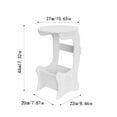 thumbnail image 3 of Bedside Table Night Stand Round Mini Coffee Table Sofa Side Table Simple Tea Desk for Living Room Bedroom Easy to Install Elegant Storage for Indoor Use 17x11x11in(C), 3 of 6