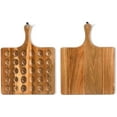 thumbnail image 5 of 30 Holes Reversible Wooden Deviled Egg Platter with Handle, Acacia Wood Deviled Egg Tray Charcuterie Board, Deviled Egg Holder, 17"x13"$$Home Decor, Kitchen, & Other, 5 of 7