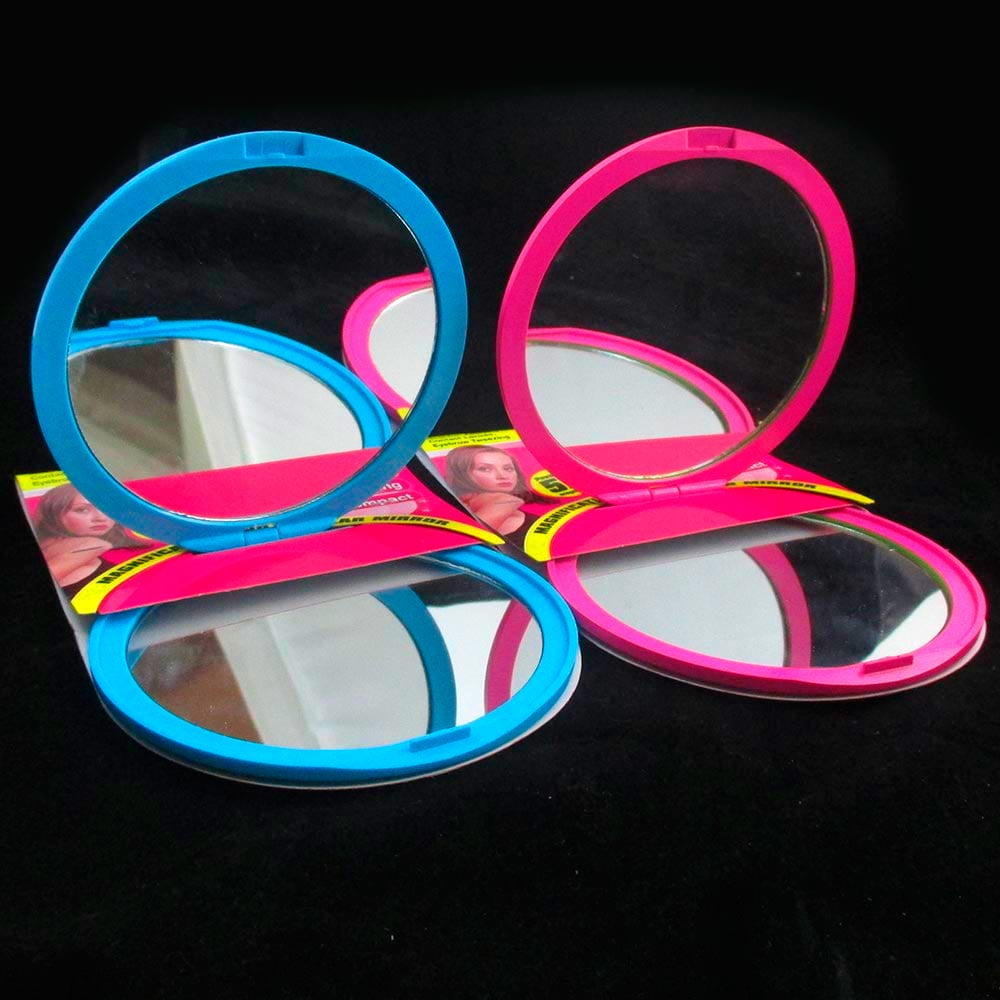 1 Magnifying Mirror 5X Compact Makeup Tweezing Cosmetic Face Care Shave