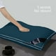 thumbnail image 5 of Almohada de cama de plumón de grado hotelero, suave y de apoyo, adecuada para todas las posiciones de sueño, de algodón suave para la piel, núcleo de alta resiliencia, azul, 5 of 7