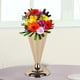 thumbnail image 5 of Jarrón de flores de lujo cromado para boda, de metal, para decoración de mesa, adorno para el hogar, regalo de fiesta S oro, 5 of 9