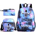 thumbnail image 5 of Football star Cristiano Ronaldo peripheral backpack set Messi backpack hot stamping printing three piece set, 5 of 5