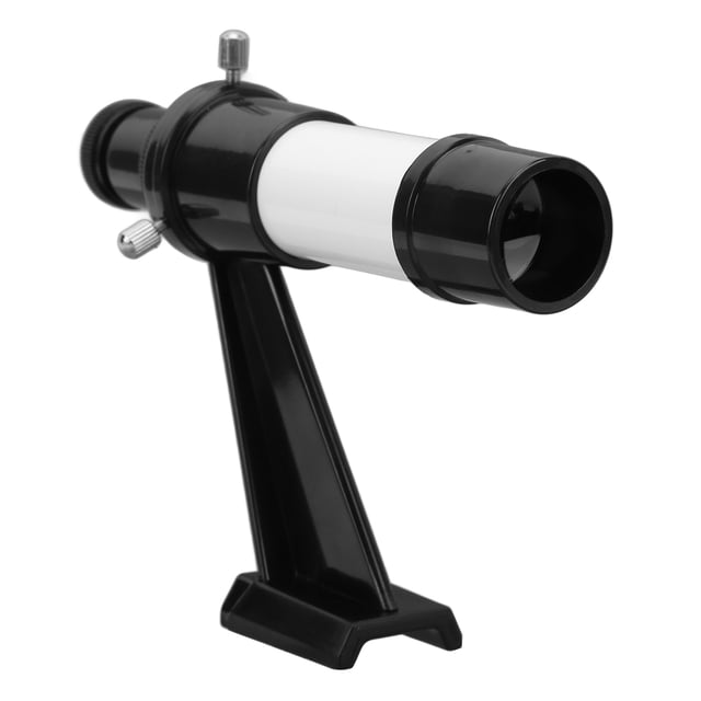 Telescopio Finderscope, Astronómico Buscador del telescopio Alcance 5x Crosshair Resina Operación simple Con Soporte Base en Línea para Observación