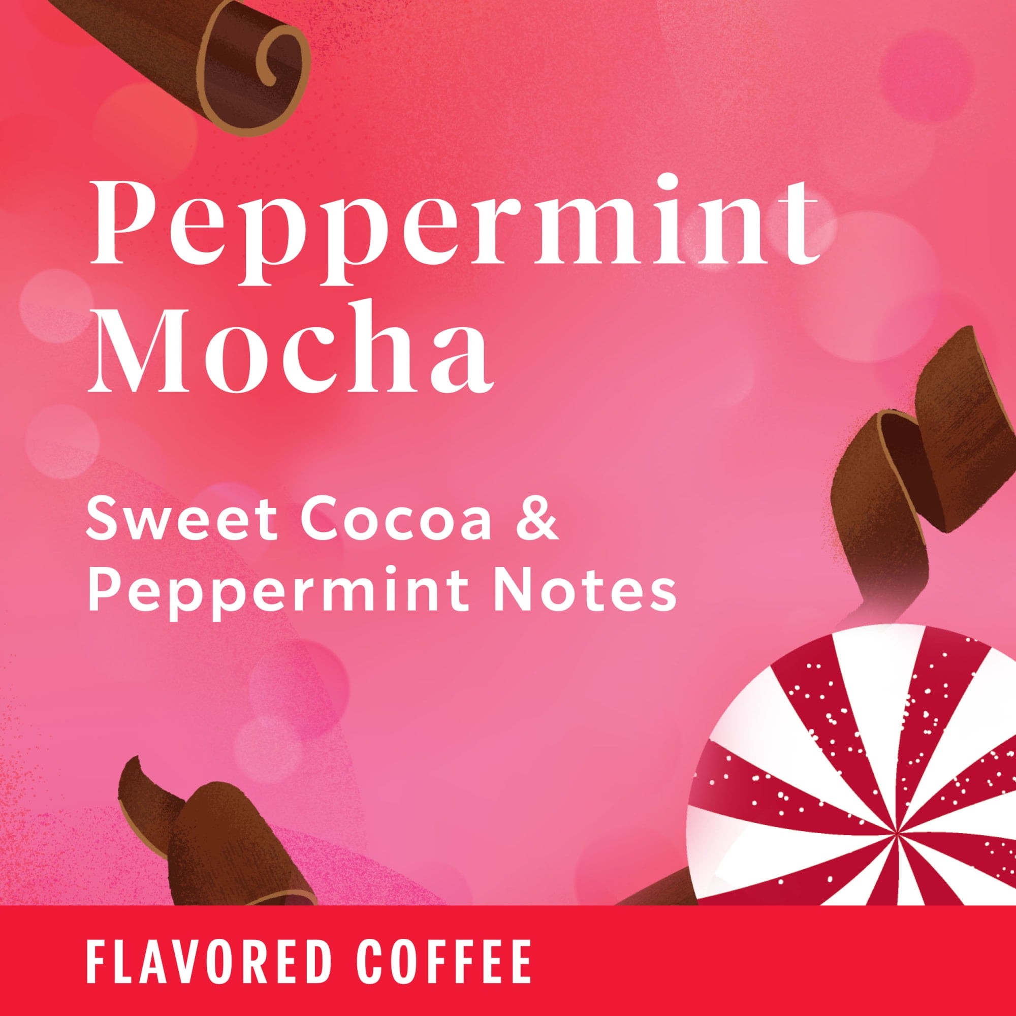 Starbucks Peppermint Mocha Flavored Coffee, Keurig K-Cup Coffee Pods, 22 Count