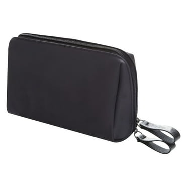 Tkrady Small Makeup Bag for Purse, Makeup Pouch Small Cosmetic Bag Mini Portable Handbag for Women and Girls (Black)
