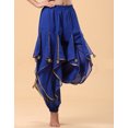 thumbnail image 2 of Wave Bollywood Ruffle Belly Dance Harem Pants with Skirt Tribal Fusion Festivals, 2 of 2