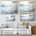 thumbnail image 4 of Designart "Frosty Scenic Landscape Winter's Grace II" Extra Large Landscapes Framed Wall Art - Traditional White Winter Landscape Living Room Framed Canvas Art, 4 of 6
