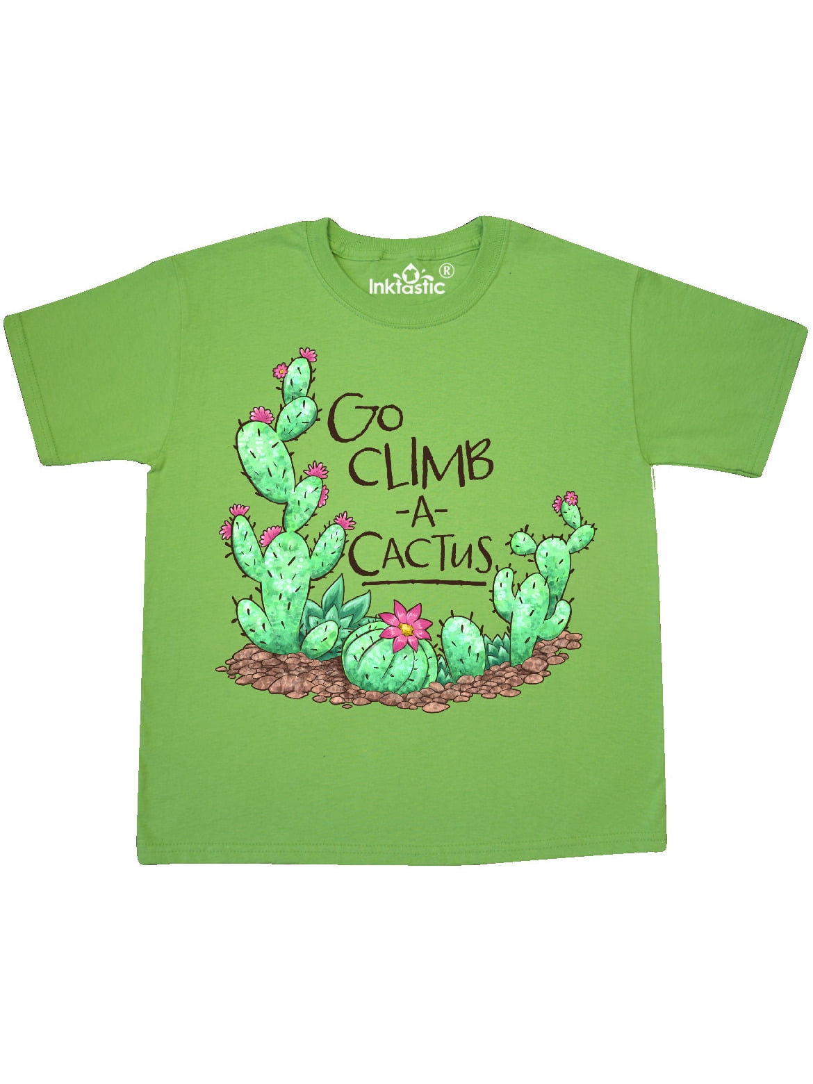 Go Climb a Cactus Cacti and Succulents Youth T-Shirt ...