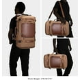 thumbnail image 3 of WITZMAN Large Travel Backpack for Men Canvas Rucksack Carry on Luggage Duffel Bag (A2021 Update Brown), 3 of 11