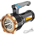 thumbnail image 1 of LED Flashlight Tactical Torch Light Lamp Outdoor Searchlight Spotlight with 8 Modes 1200mAh Battery Strong Light Torch IP44 Waterproof Flashlight for Camping Hiking Night Fishing, 1 of 11