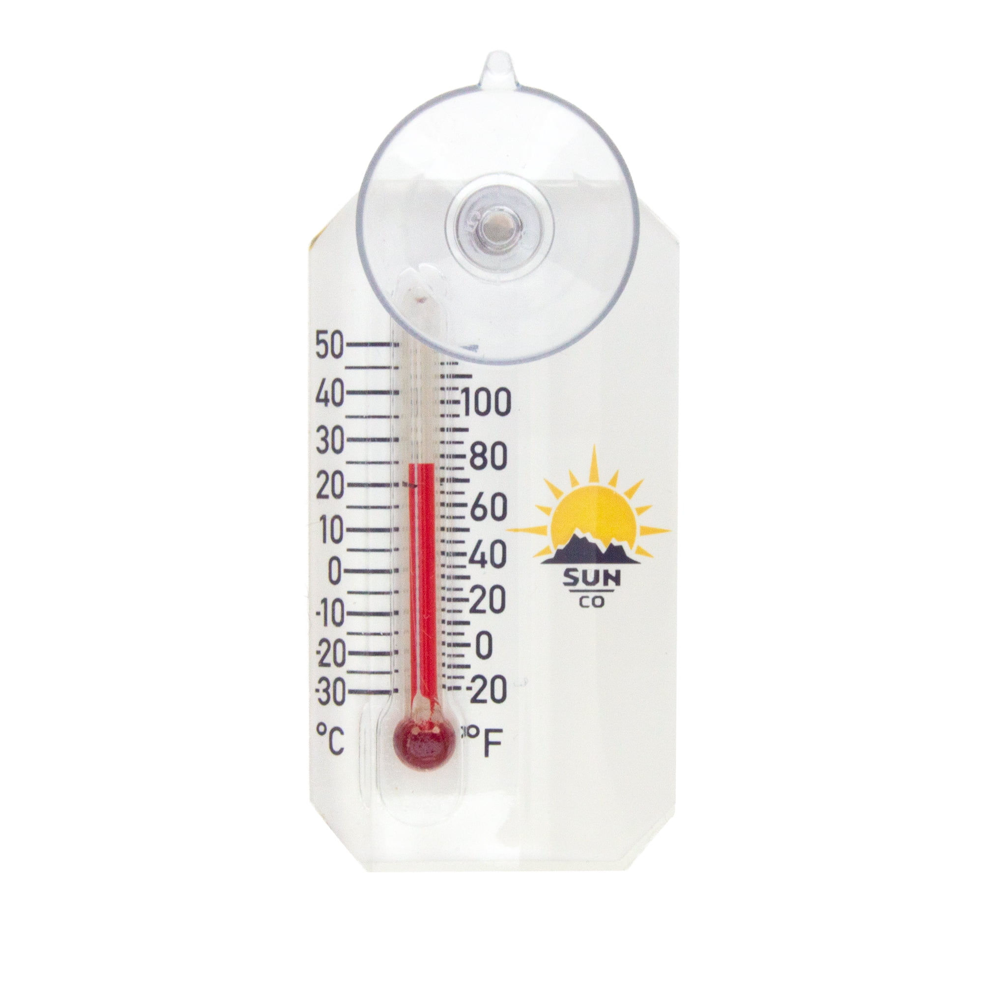 Sun Company Stickler Micro Outdoor Window Thermometer EasyMount