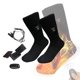 thumbnail image 1 of 2 unidades/juego de calcetines calentadores eléctricos Unisex, calentador de pies, calcetines calentadores capacidad USB y remoto Colcomx Calcetines más cálidos ajustables, 1 of 8