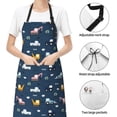 thumbnail image 6 of Lsque Modern Modern Excavator Waterproof Apron Chef Aprons for Men Heavy Duty Chemical Work Apron Extra Long Grilling Aprons with Adjustable Bib Apron, 6 of 9
