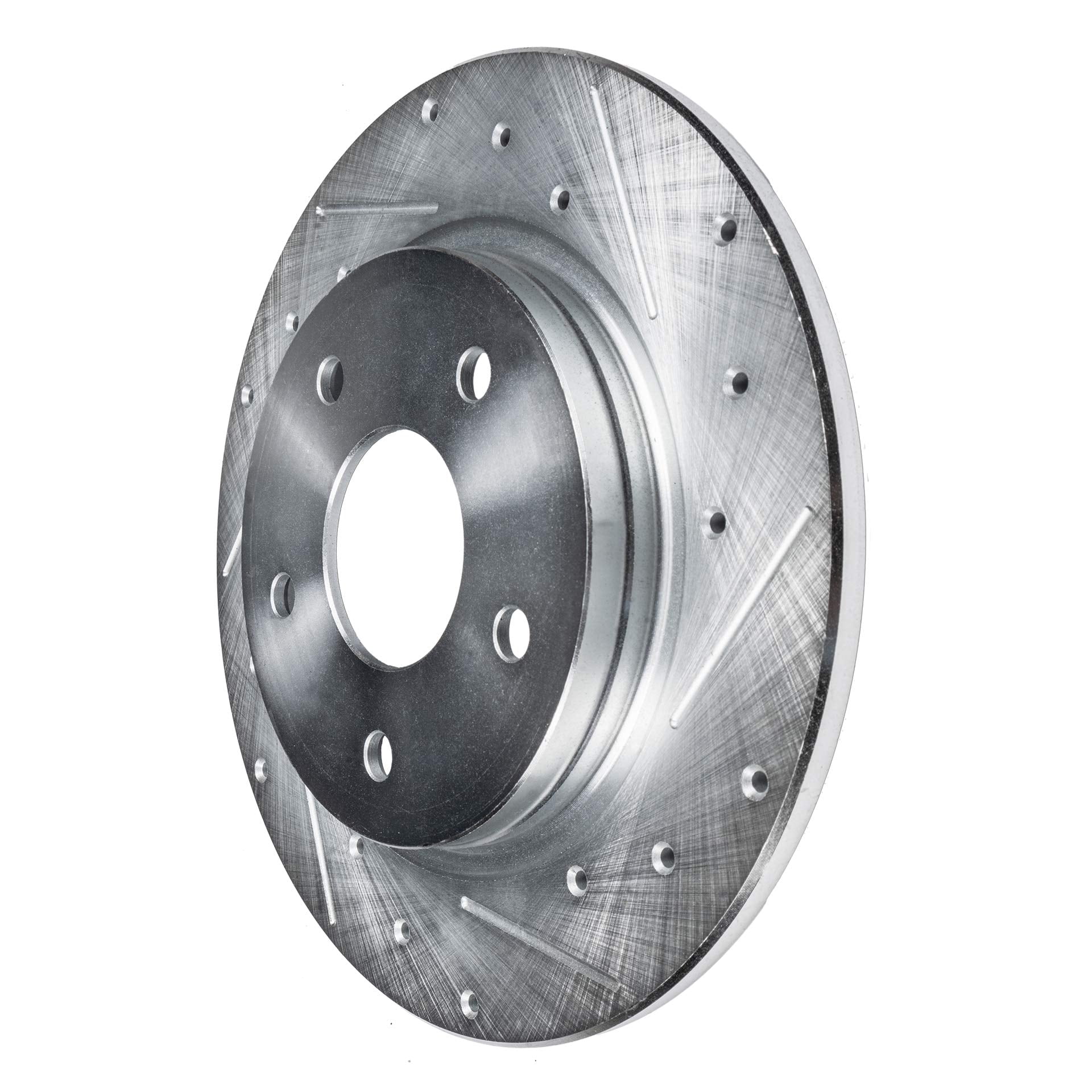 Detroit Axle - Brake Rotors for 2015-2023 Ford Mustang, Drilled and Slotted Disc Brake Rotors Replacement : 12.60" inch Front and Solid Rear Rotor