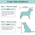 thumbnail image 4 of ABUKY Dog Crate Furniture, Wooden Dog House, Decorative Dog Kennel with Drawer, Indoor Pet Crate End Table for Small Dog, Barbed Wire Dog Cage, Chew-Proof, 4 of 8