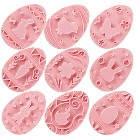 

Cookie Baking Molds Biscuit 3d Three-dimensional Cutter Stamps Bakeware Fudge Pp Pink 9 Pcs