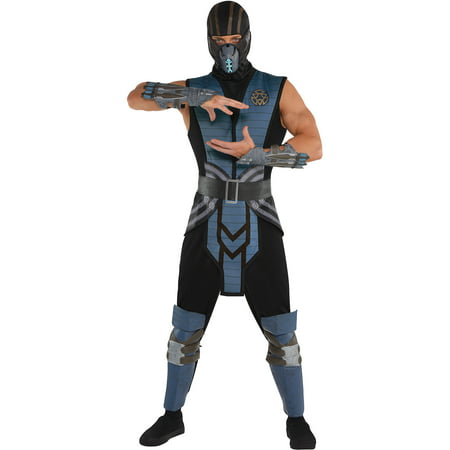 Mortal Kombat Sub-Zero Costume for Adults, Standard Size, With Jumpsuit and More