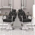 thumbnail image 2 of Silla Sillón De Barbería Negro  Reclinable Reclinable SELDA EXPORTS, 2 of 8