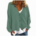 thumbnail image 4 of Towmus Cardigan Sweaters for Women Long Sleeve Open Front Button Down V Neck Soild Color Knit Cardigans Tops Outwear, 4 of 5