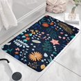 thumbnail image 3 of Pioneer Flower Floral Print Flannel Non Slip Door Rugs,Washable Door Mats Indoor,Decorative Door Mats,Dirt-Resistant and Absorbent Doormat for Entrance,Bedroom,Kitchen,Bathroom,23.5"x16", 3 of 5